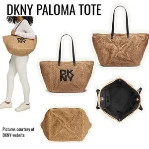 Dkny | Bags | Nwt Dkny Paloma Straw Tote Bag | Poshmark